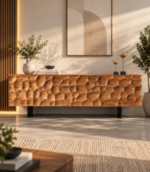Eden Acacia Floating Credenza 1 Eden Acacia Floating Credenza - image 1