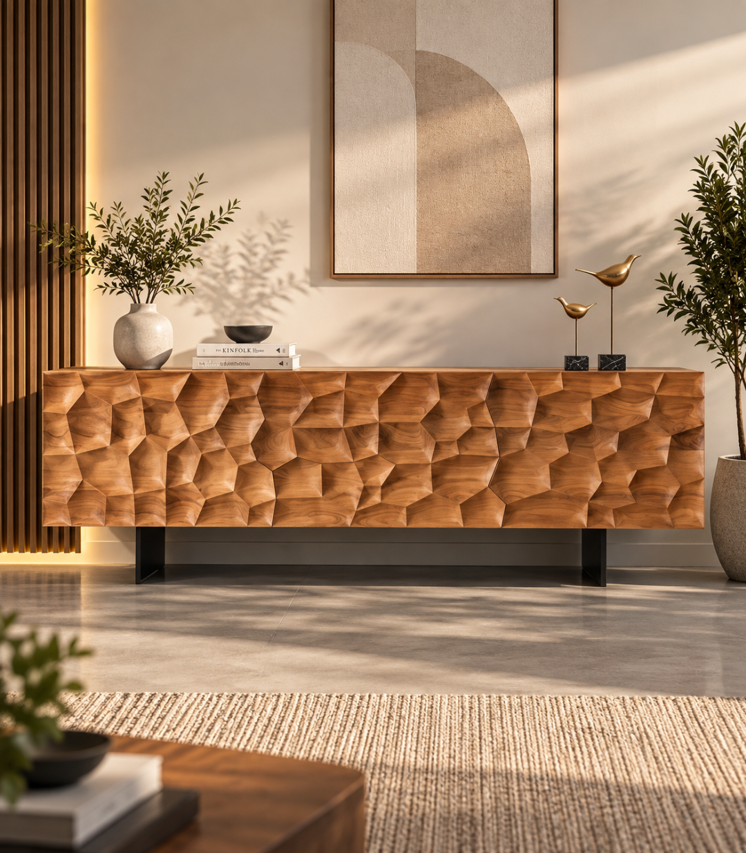 Eden Acacia Floating Credenza - image 1