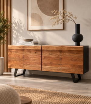 Luxe Noir Live Edge Credenza 1 Luxe Noir Live Edge Credenza - image 1