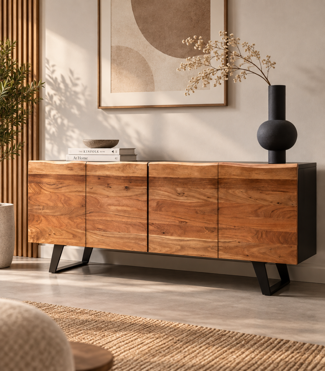 Luxe Noir Live Edge Credenza - image 1