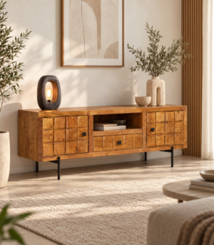 Serenity Hardwood Media Console - image 1