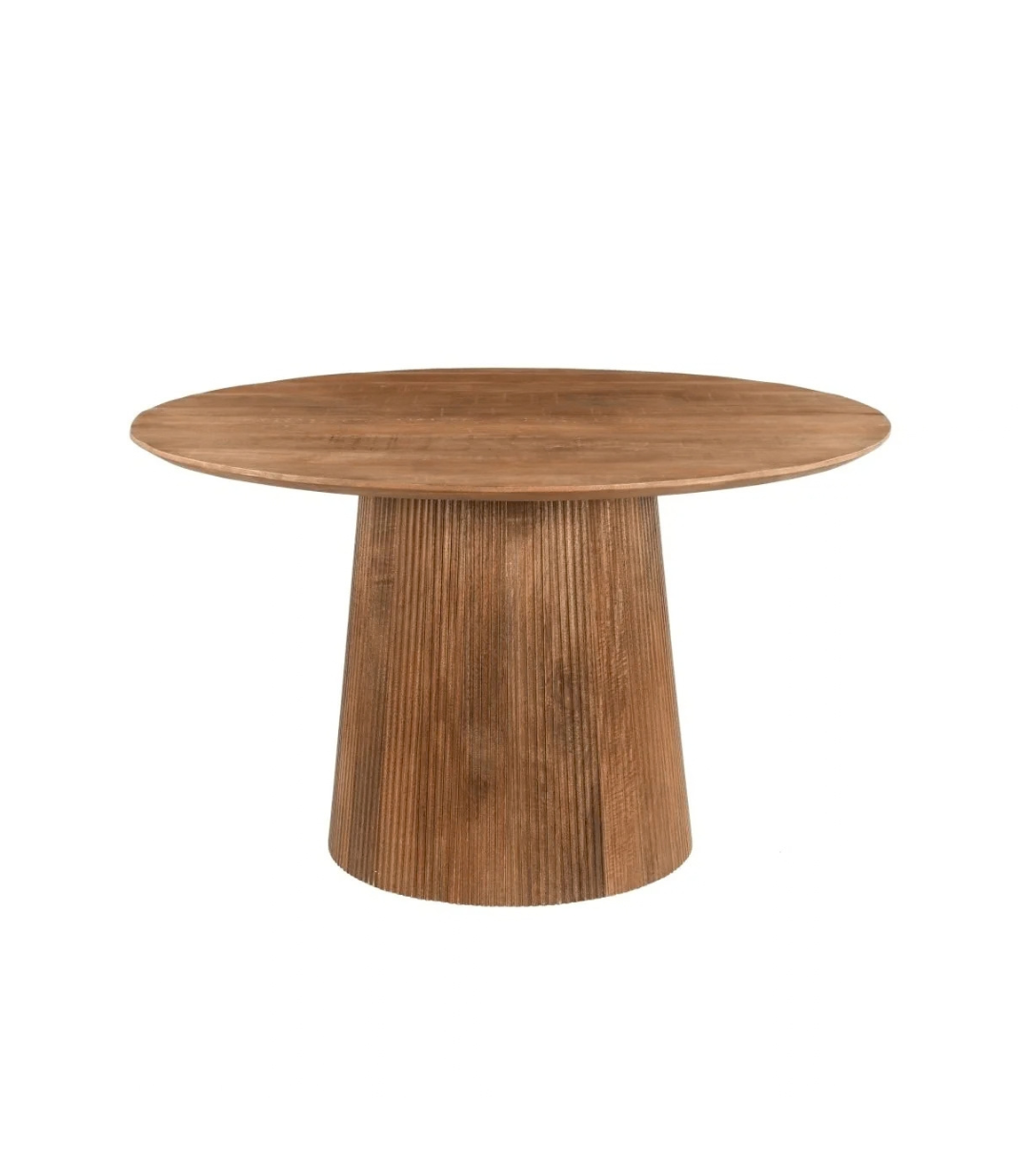 Acacia Pedestal Round Dining Table - image 2