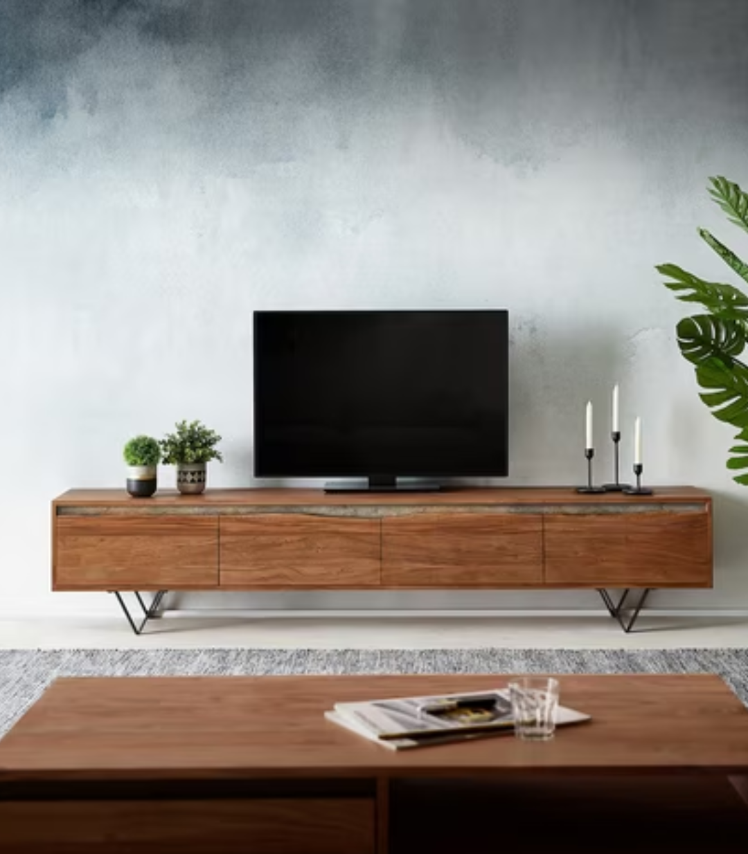 Vanguard Oak Media Console
