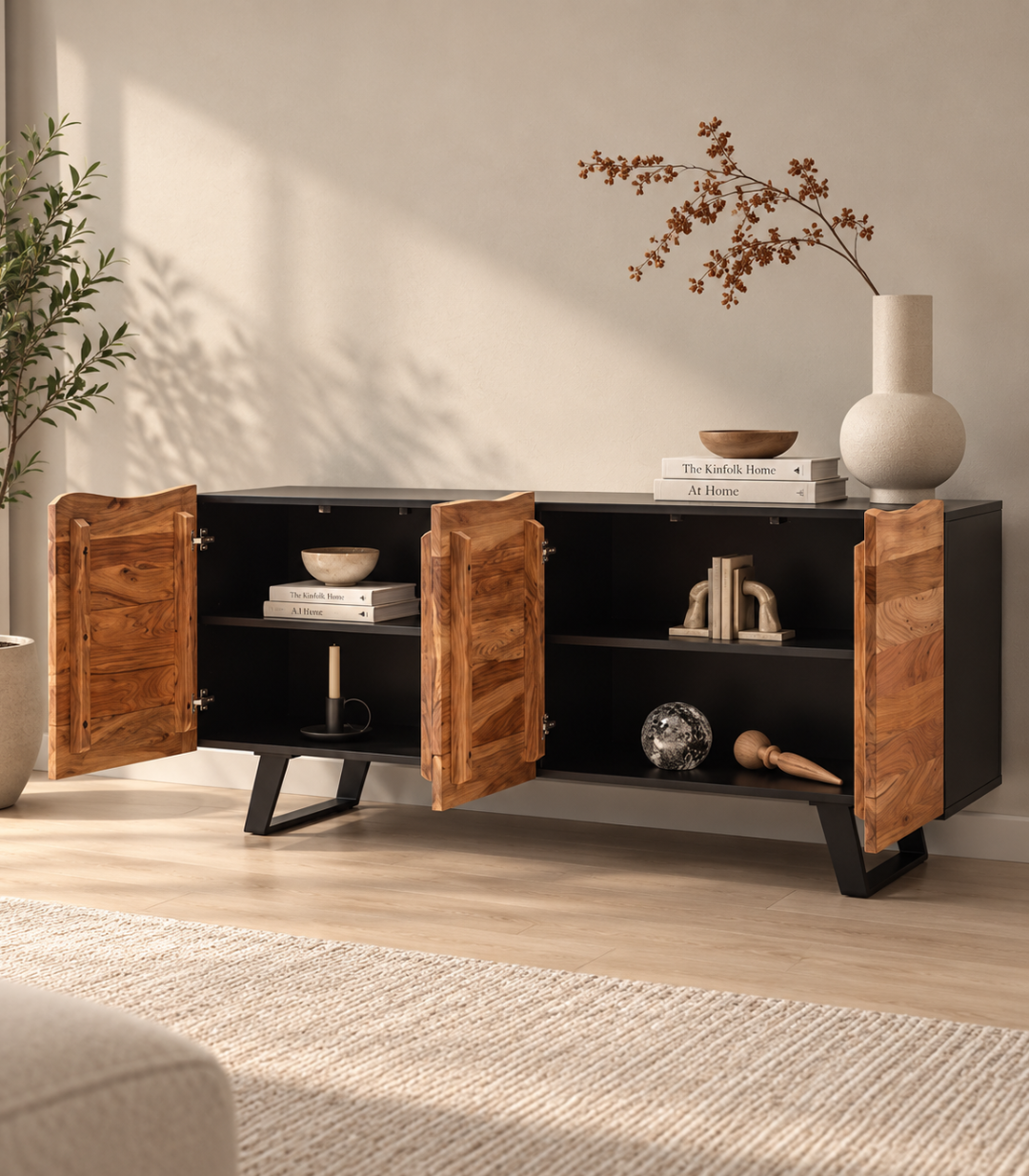 Luxe Noir Live Edge Credenza - image 2