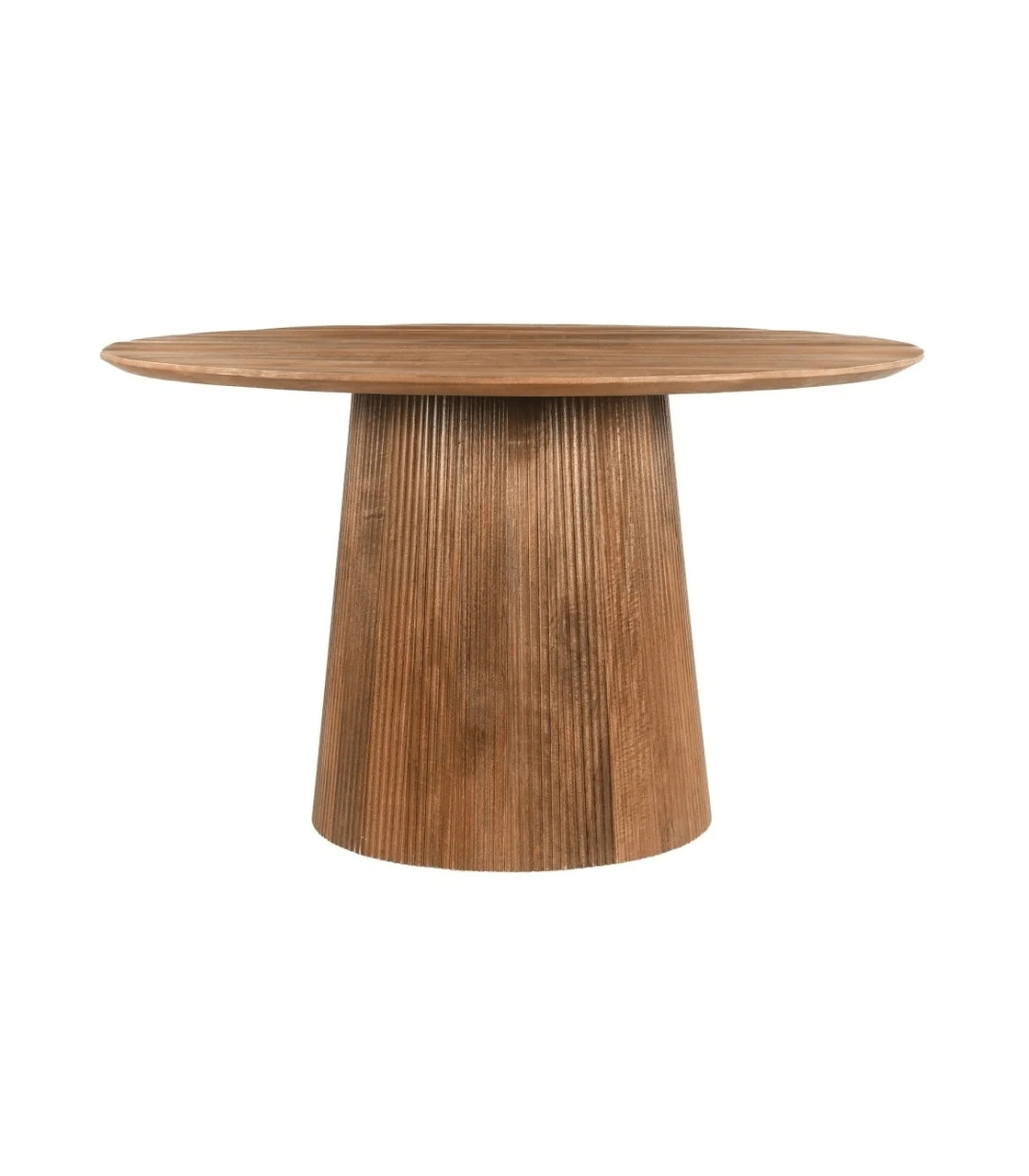 Acacia Pedestal Round Dining Table - image 3