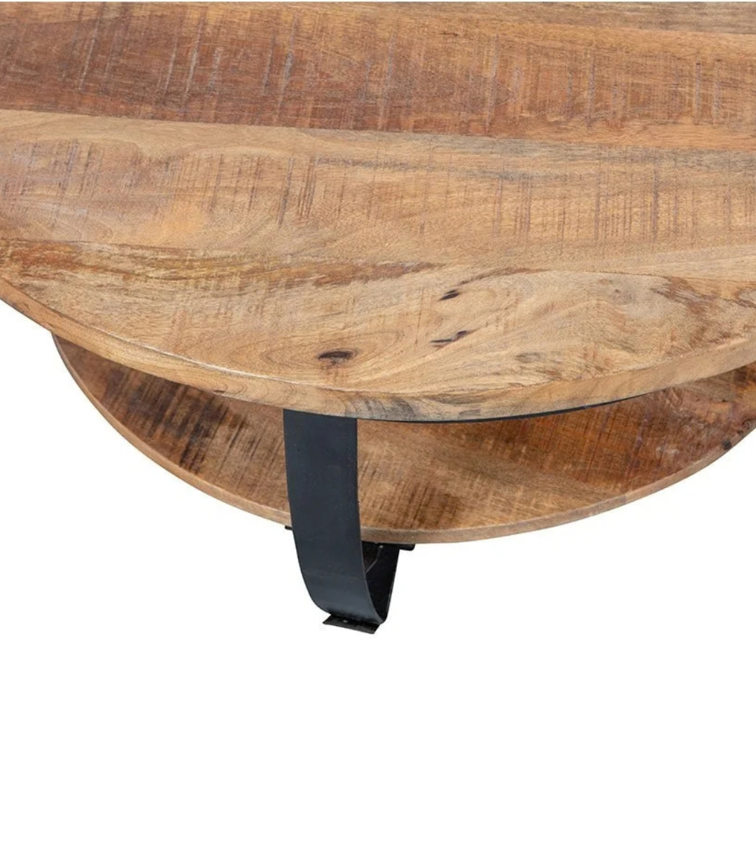 Luxe Acacia Circular Lounge Table - image 3