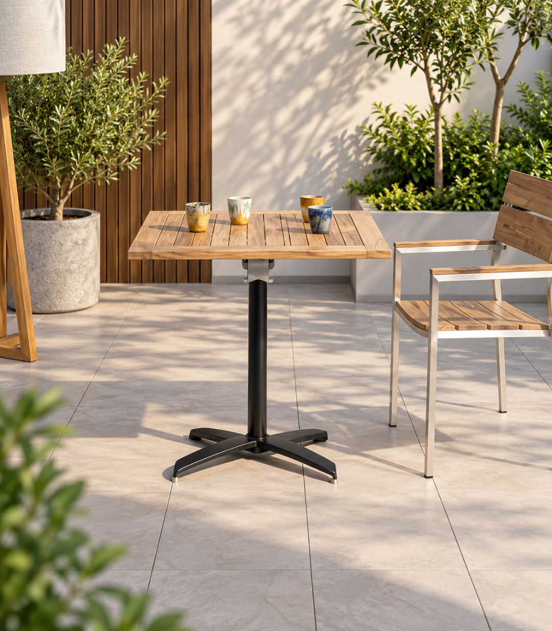 Lumina Recycled Hardwood Square Pedestal Unit - image 3