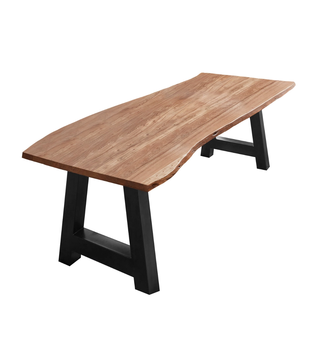 Walnut Acacia Dining Table with A-Frame - Image 3