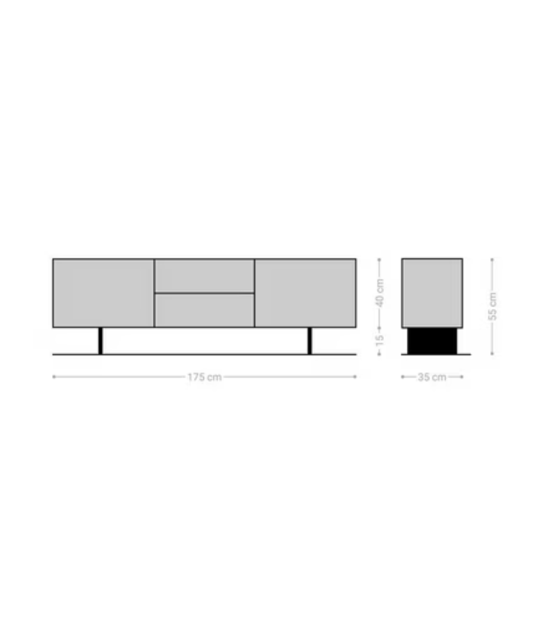 Eden Acacia Floating Credenza - image 5