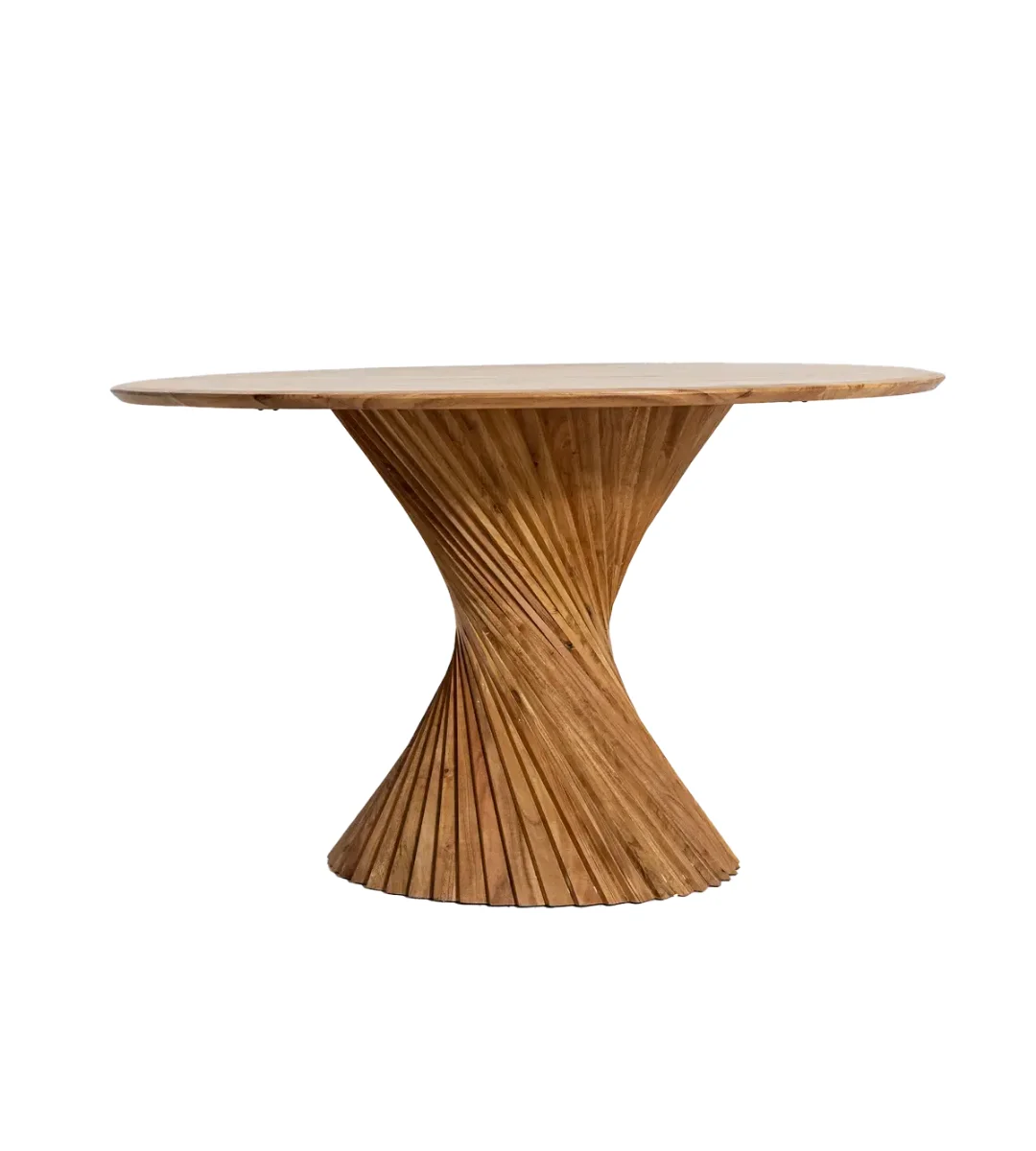 Oak Wood Rope Dining Chairs – Set of 2 - Image 5