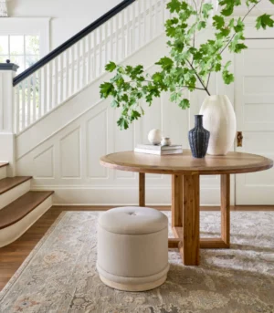 Oakvelle Wheat Brushed Acacia Round Dining Table