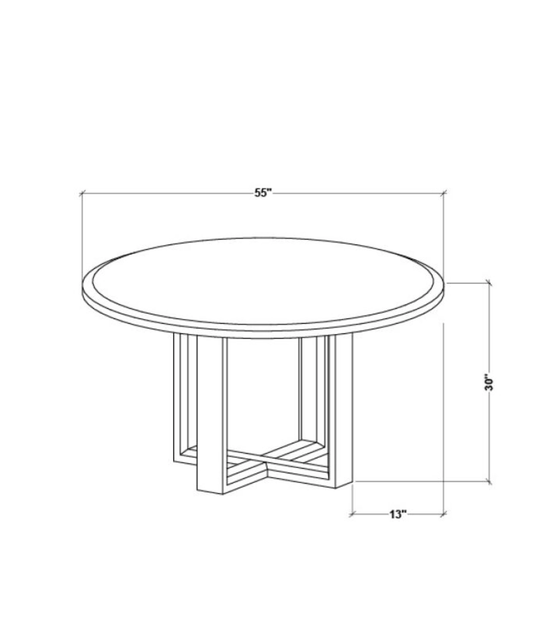 Oakvelle Wheat Brushed Acacia Round Dining Table - Image 4