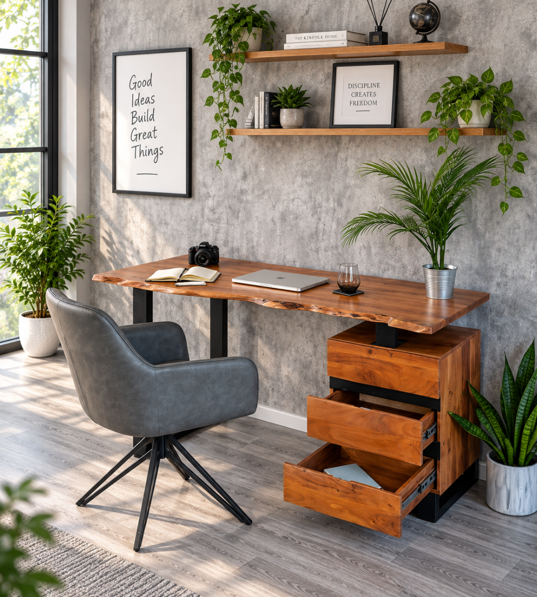 Sylvan Acacia Executive Desk - image 1